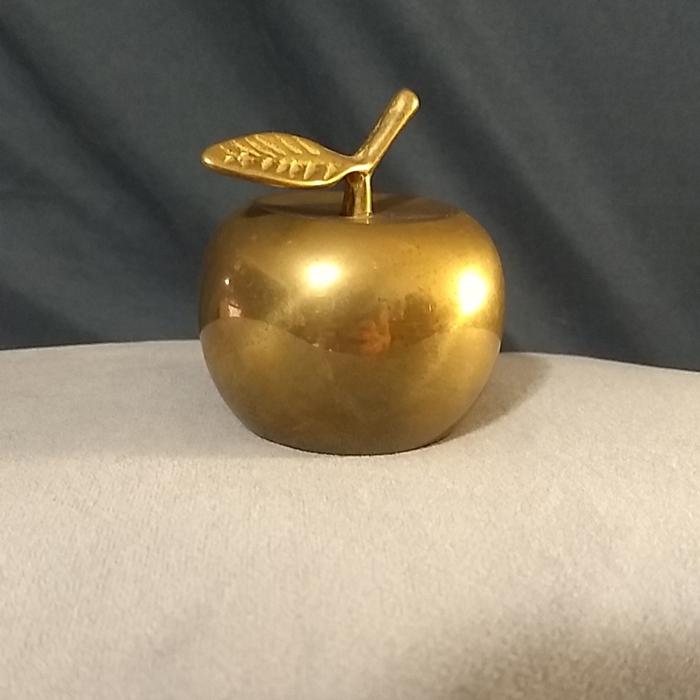 Vintage Brass Apple Bell